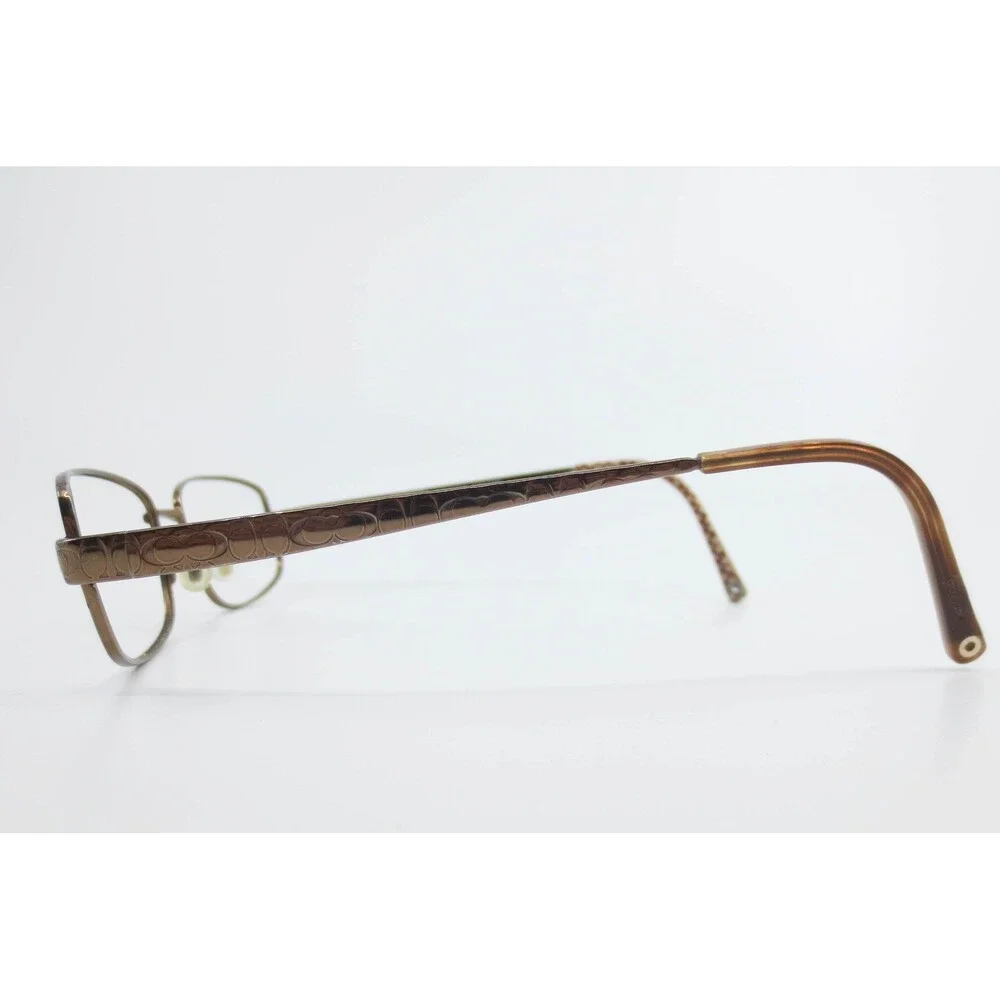 Coach Wendy 129 Eyeglasses Shiny Sand Rectangular Metal Frame 53-16-135